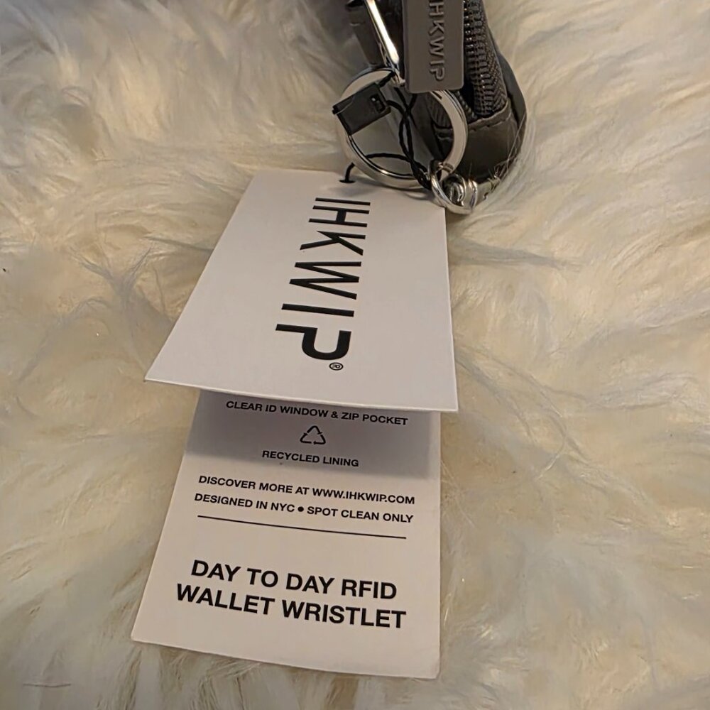 IHKWIP Day to Day RFID Wallet Wristlet Bag Met Stone Grey - Picture 4 of 11